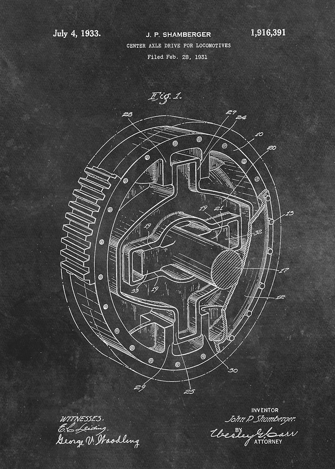 patent Shamberger 1933 Cen