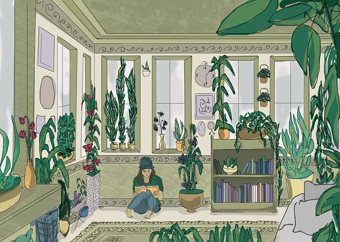 A Flower by the Window