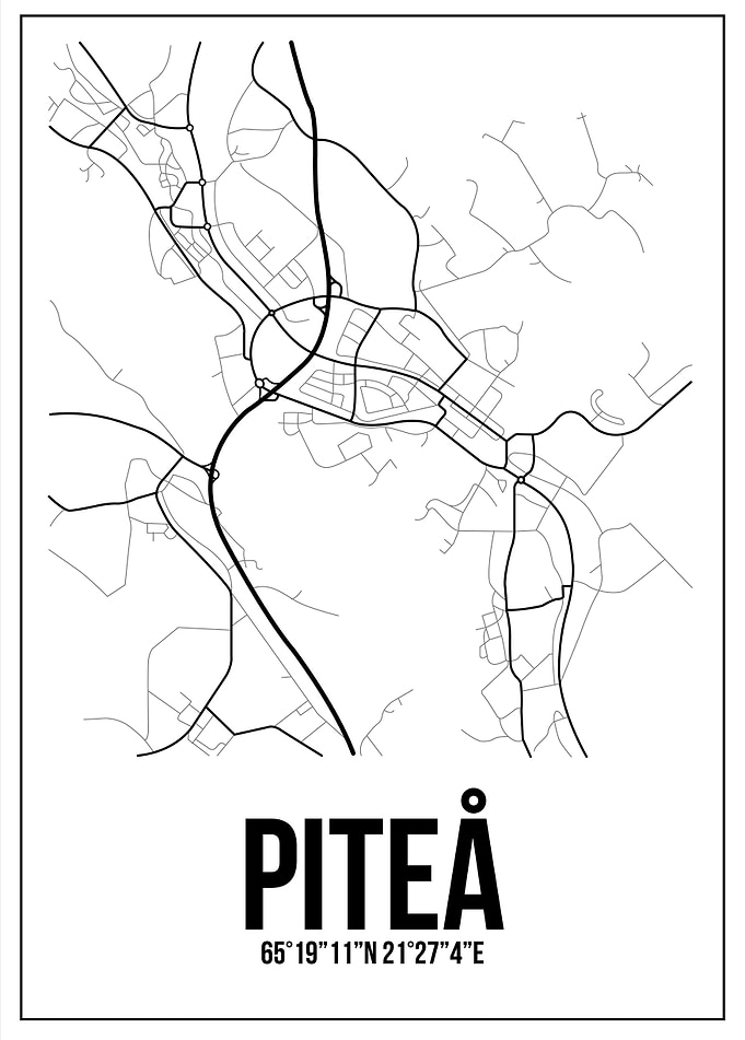 Map of Piteå