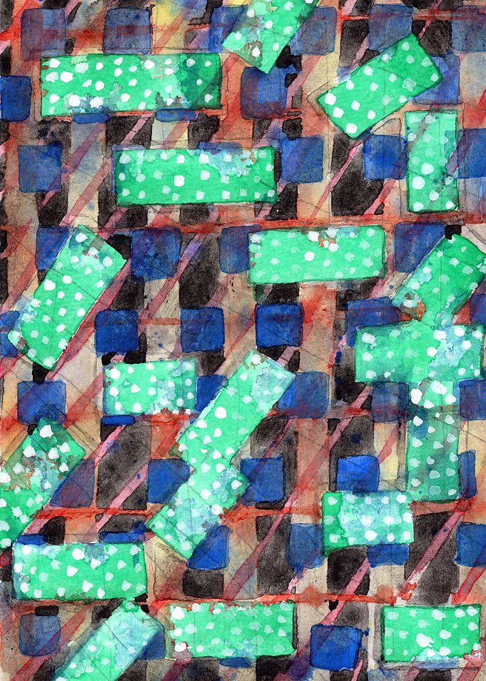 Dotted Green Rectangles