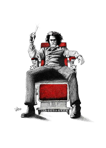 Sweeney Todd pen drawing