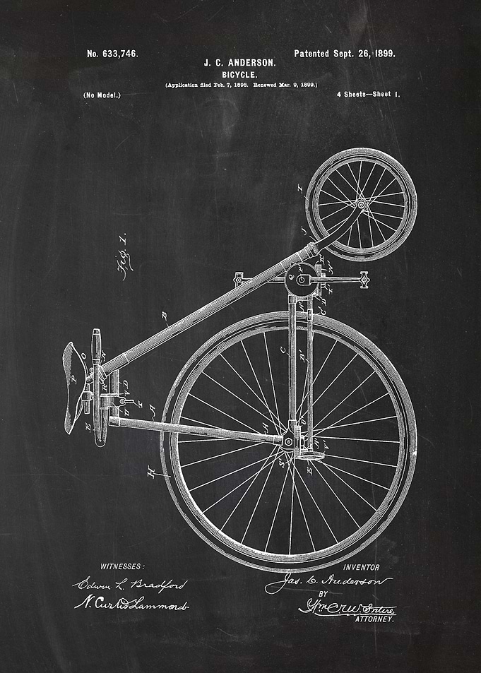 1898 Bicycle - Patent #2