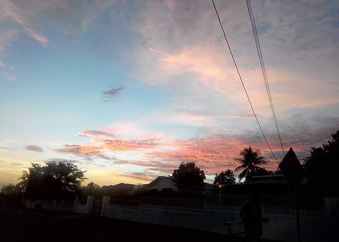 Overexposed sunset