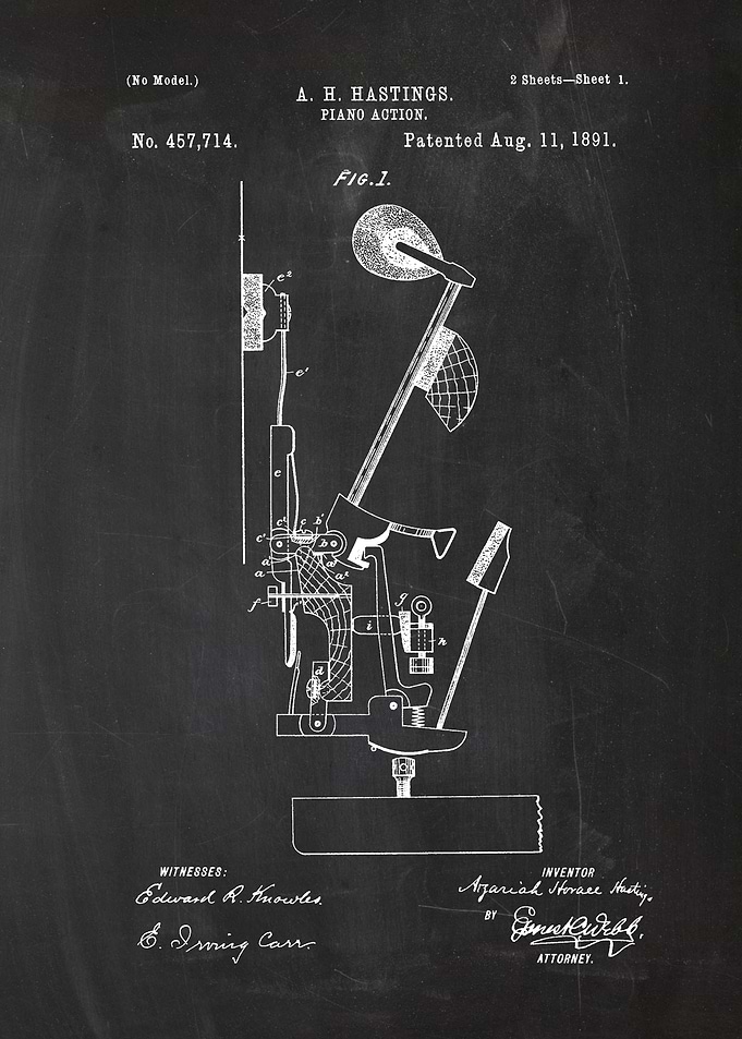 1891 Piano Action