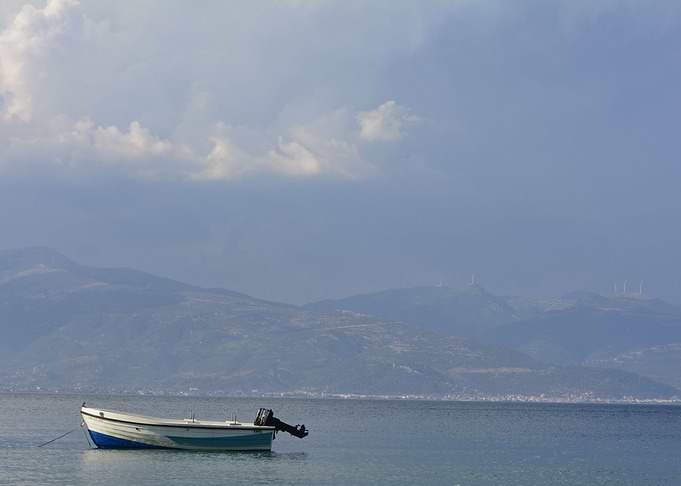 Cloudy sea