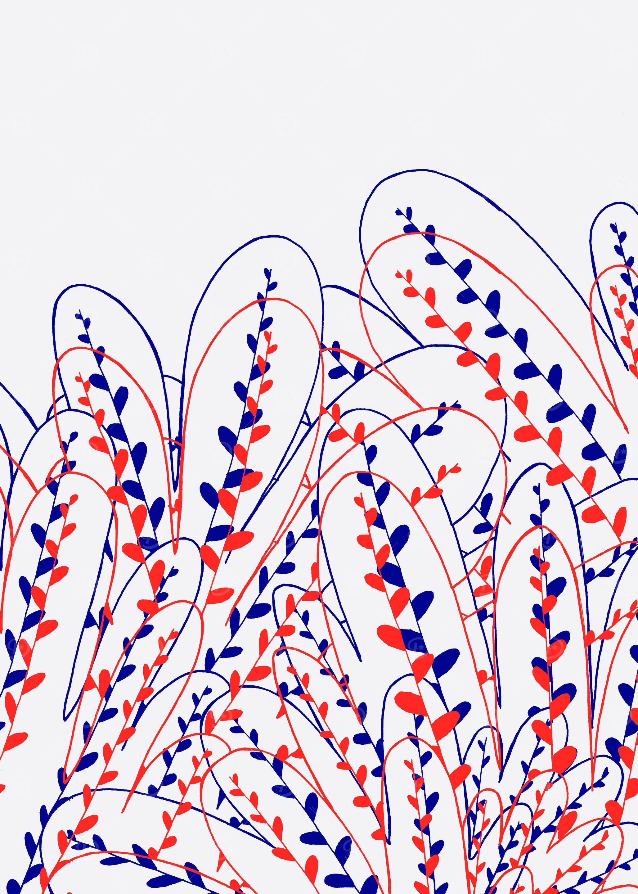 The layered leaves