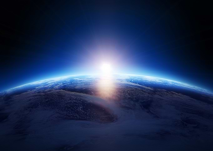 earth sunrise space