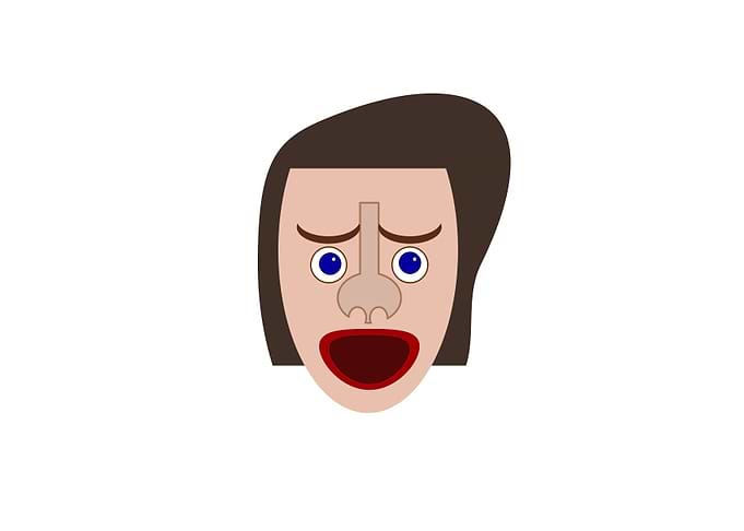angry screaming portrait