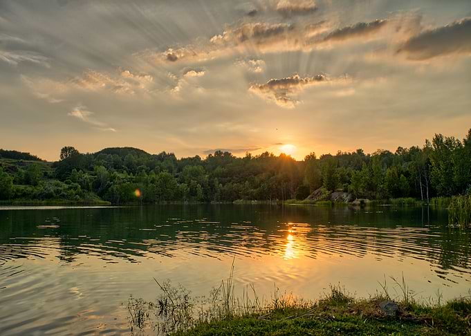 Sunset at the lake