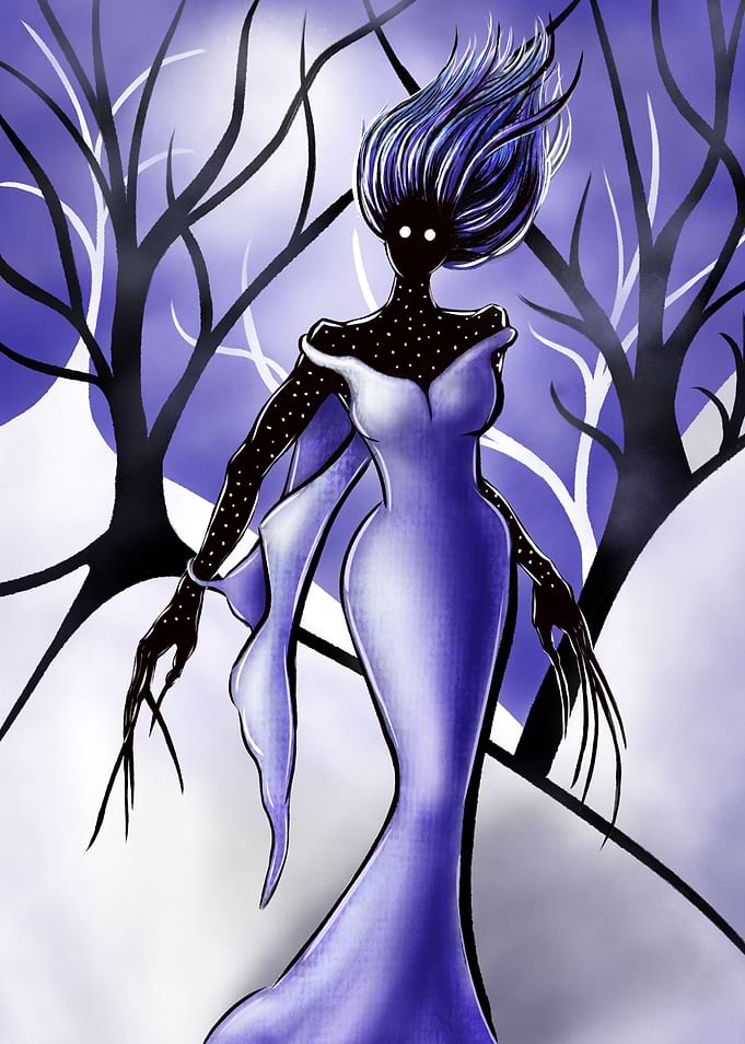 Creepy monster woman
