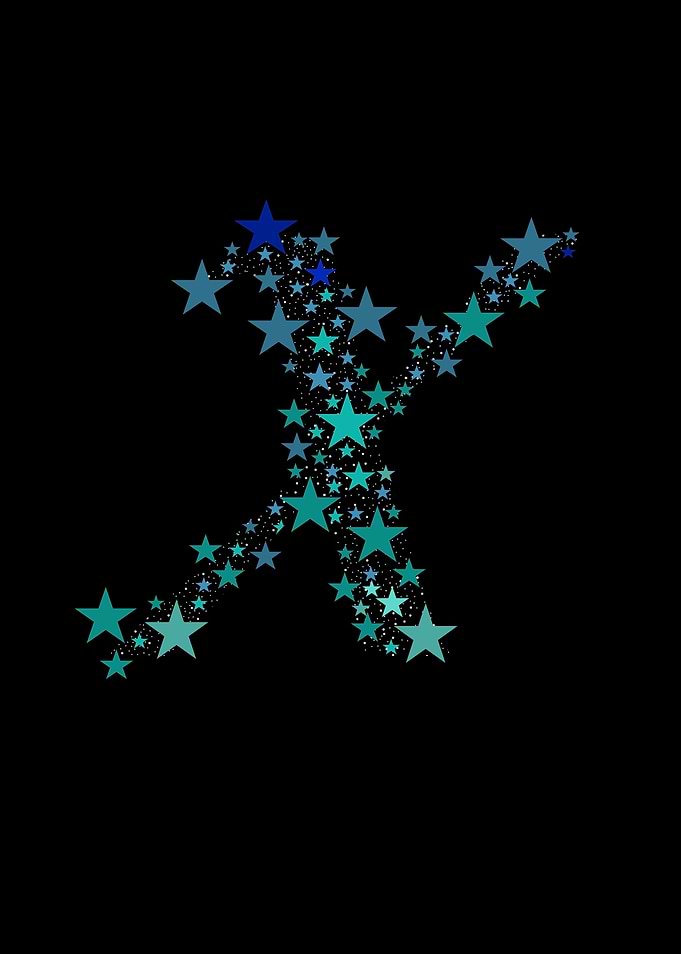 X - Blue Stars
