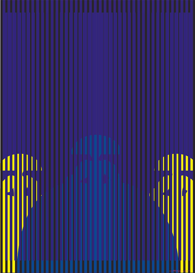 ladies behind the blind
