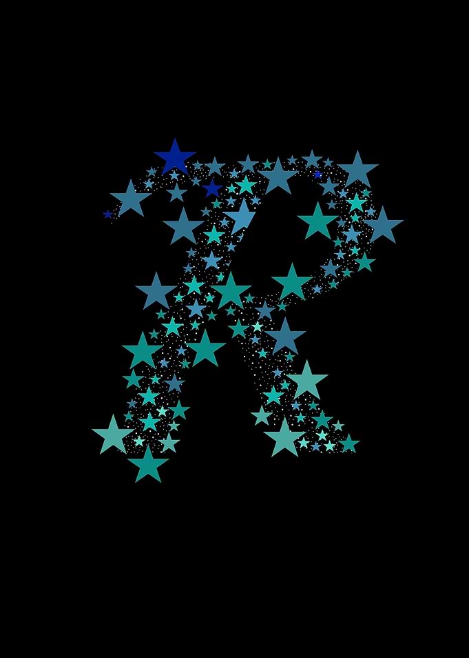 R - Blue Stars
