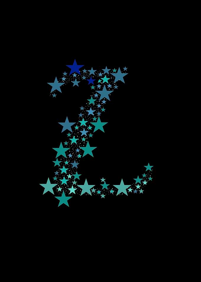 L - Blue Stars