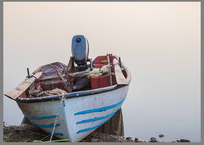 The fisherman's boat