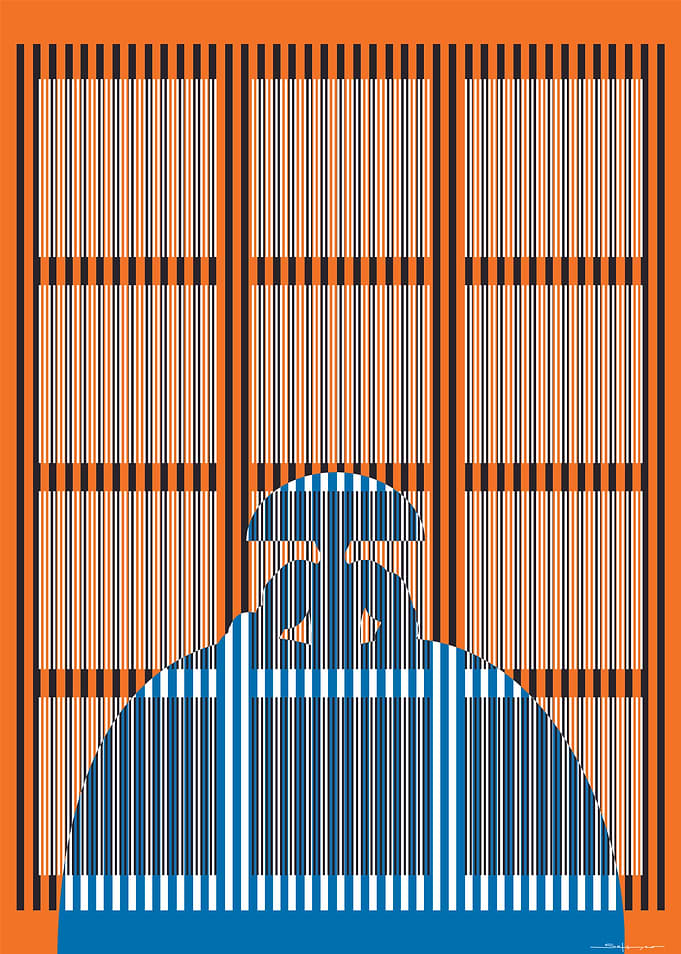 lady in square