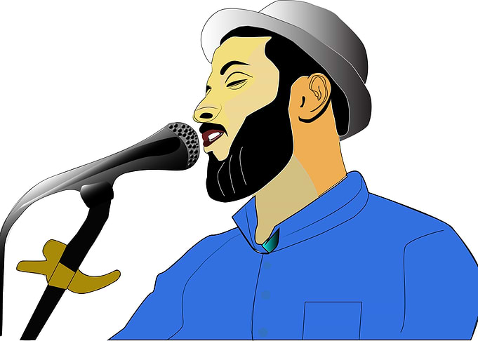 singer at stage