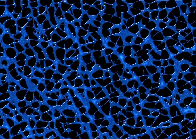 blue mettalic liquid back