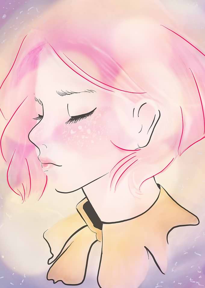 Woman in pink