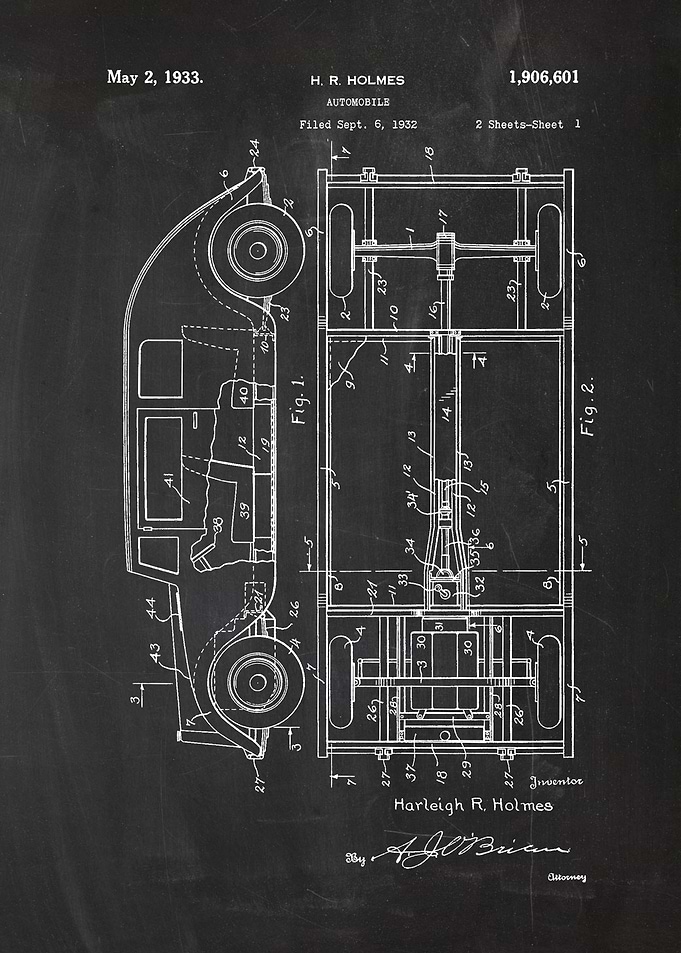 1932 Automobile-Patent