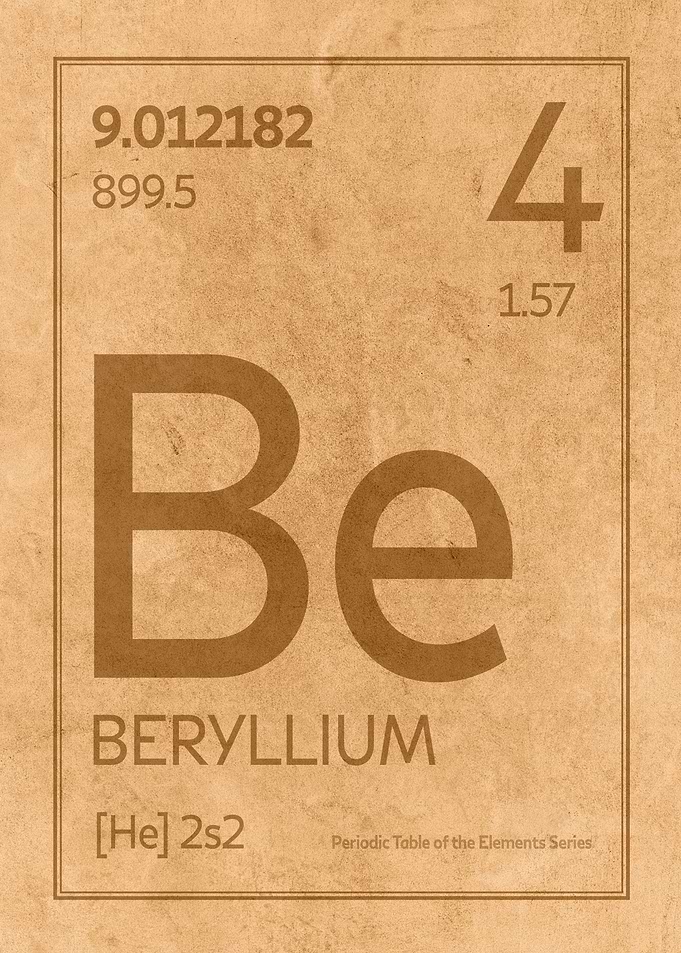 Beryllium Element Symbol