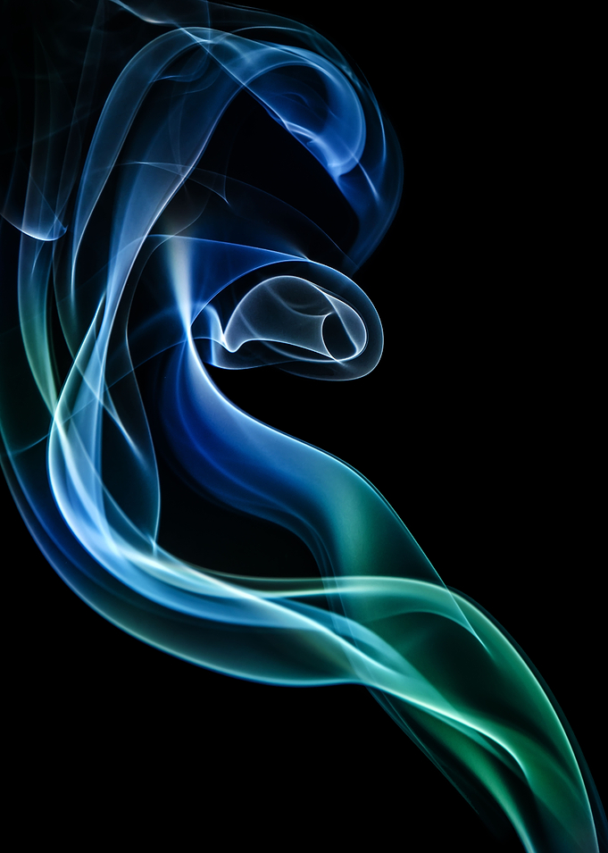 Swirls of smoke