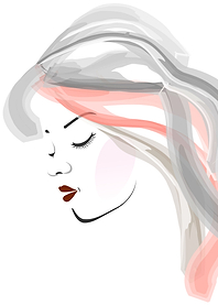 Face of a pretty woman