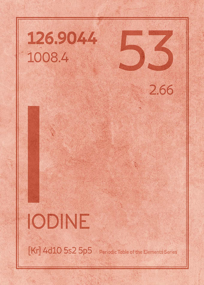 Iodine Chemical Symbol