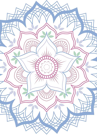 Floral Mandala with petals