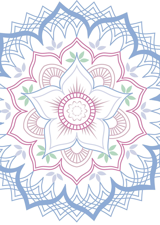 Floral Mandala with petals