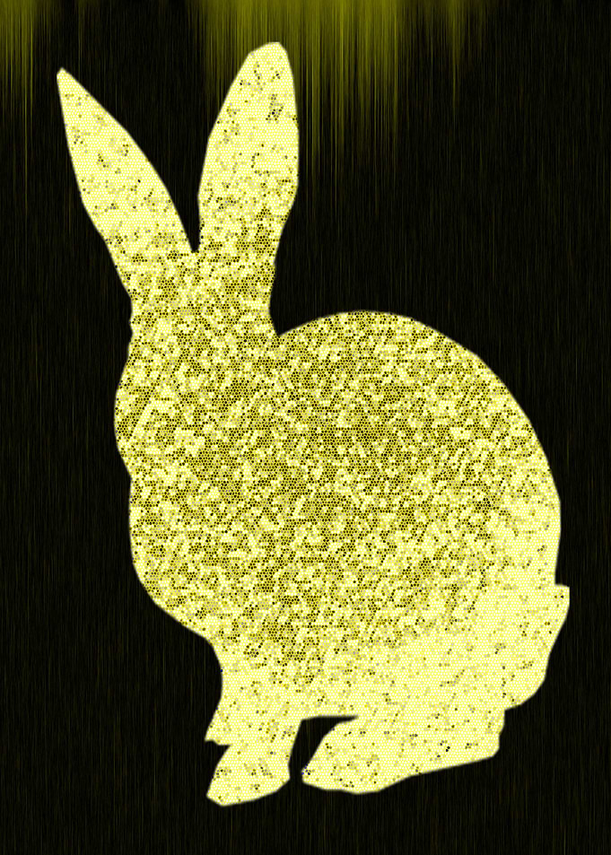 painting of a rabbit