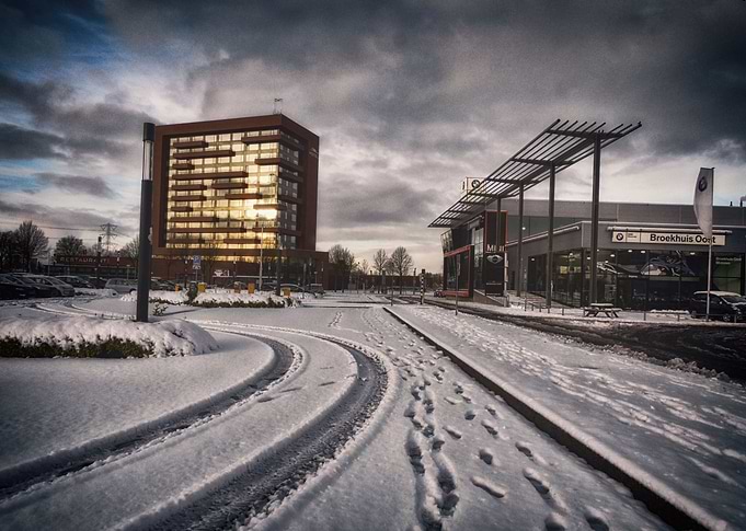 Tracks in the snow