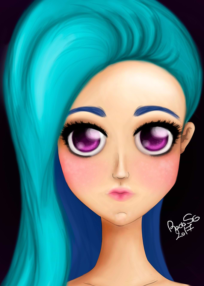 Blue hair