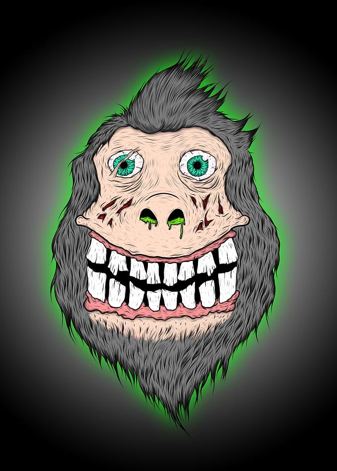 Zombie monkey
