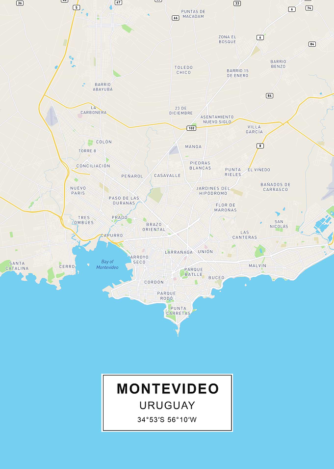 Montevideo map