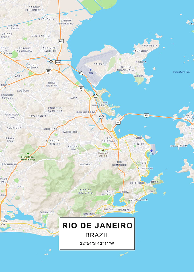 Rio de Janeiro map