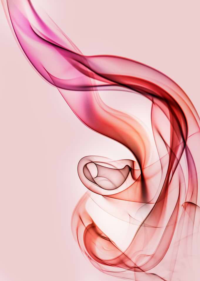 Smoke composition in red