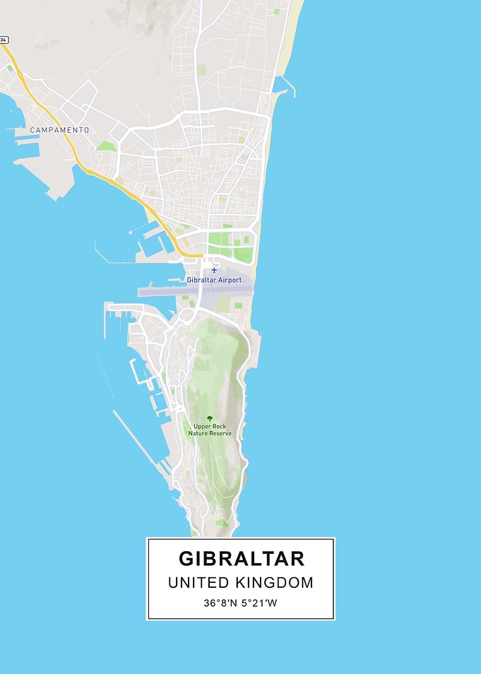 Gibraltar map