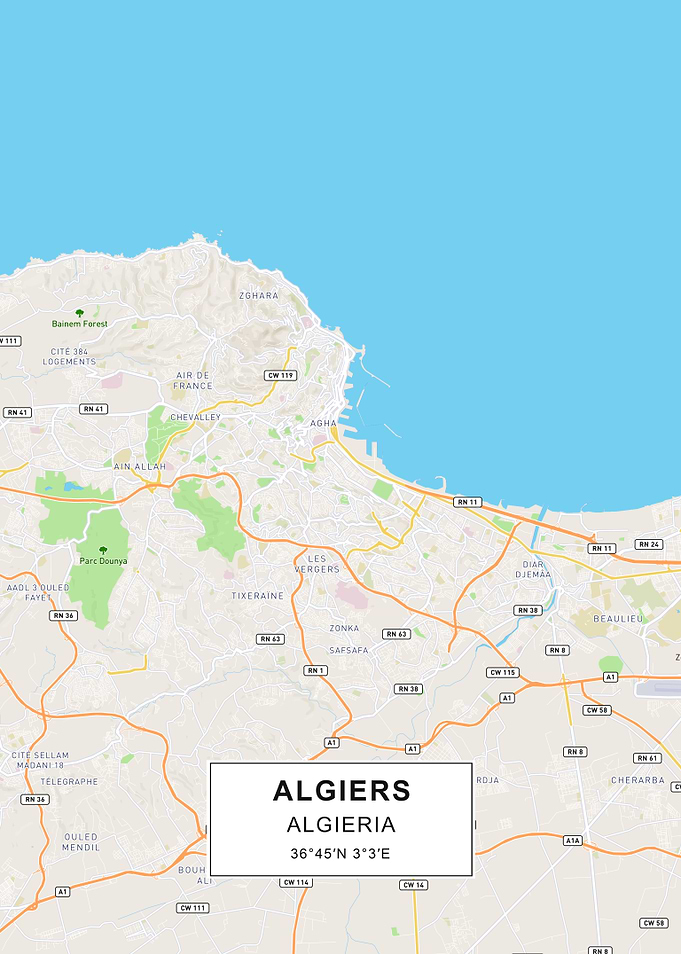Algiers map