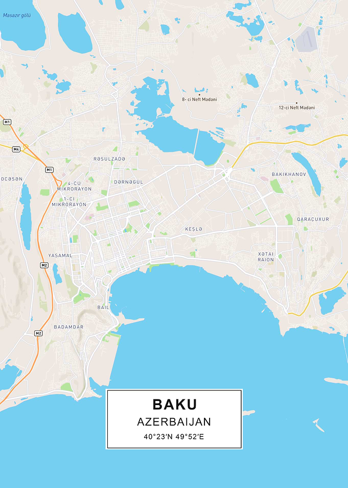 Baku map