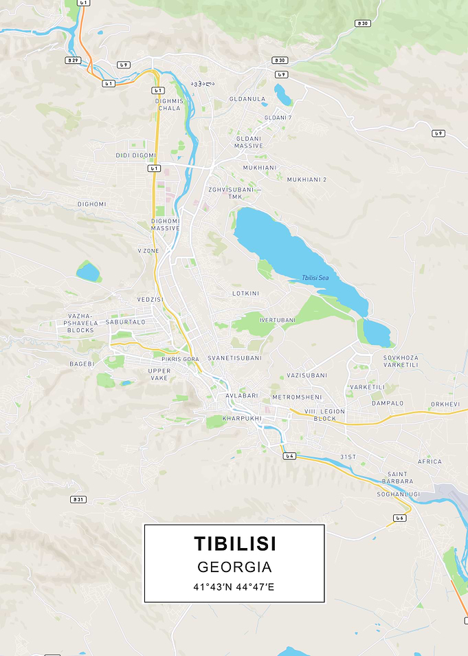 Tibilisi map