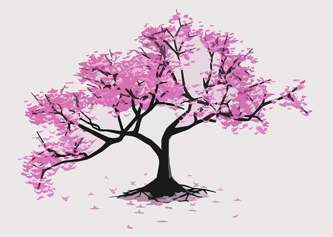 Origami Sakura Cranes Tree