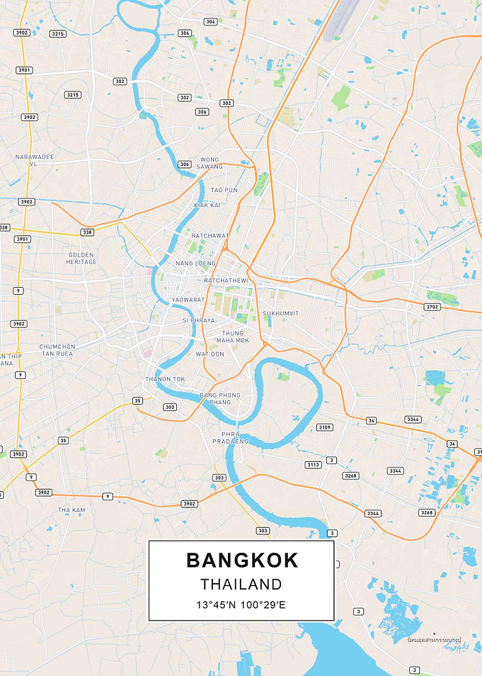 Bangkok map
