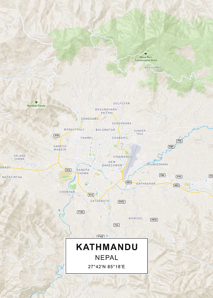Kathmandu map