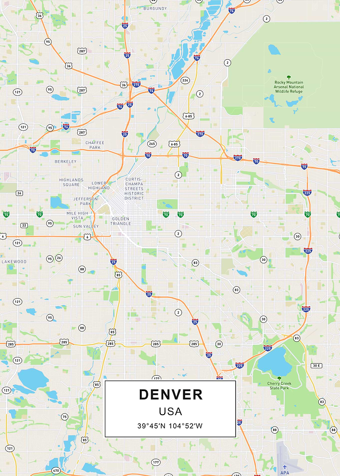 Denver map