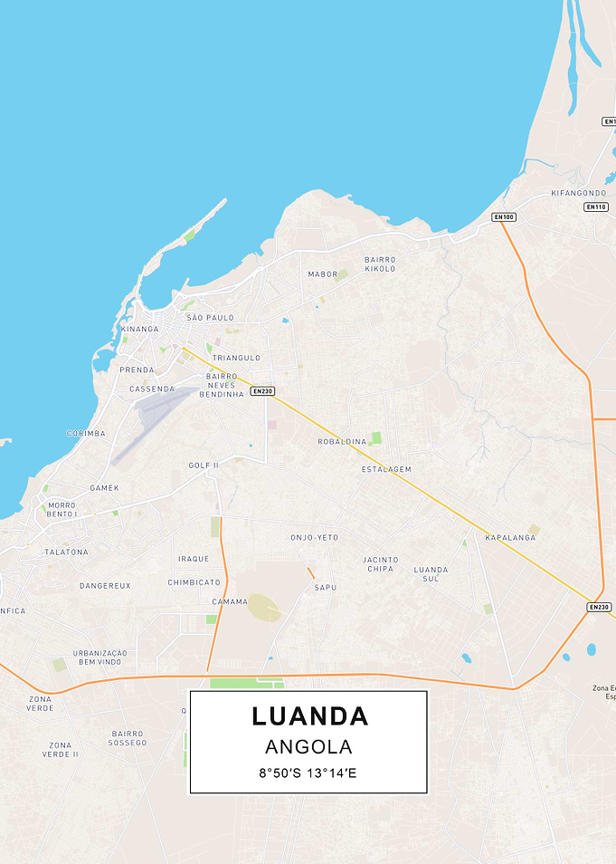 Luanda map