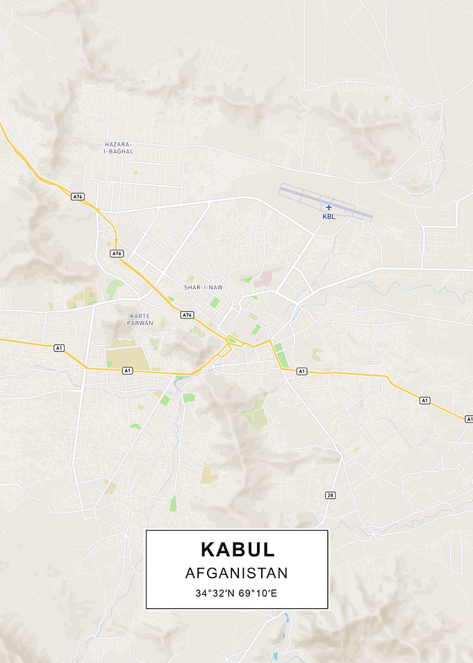 Kabul map