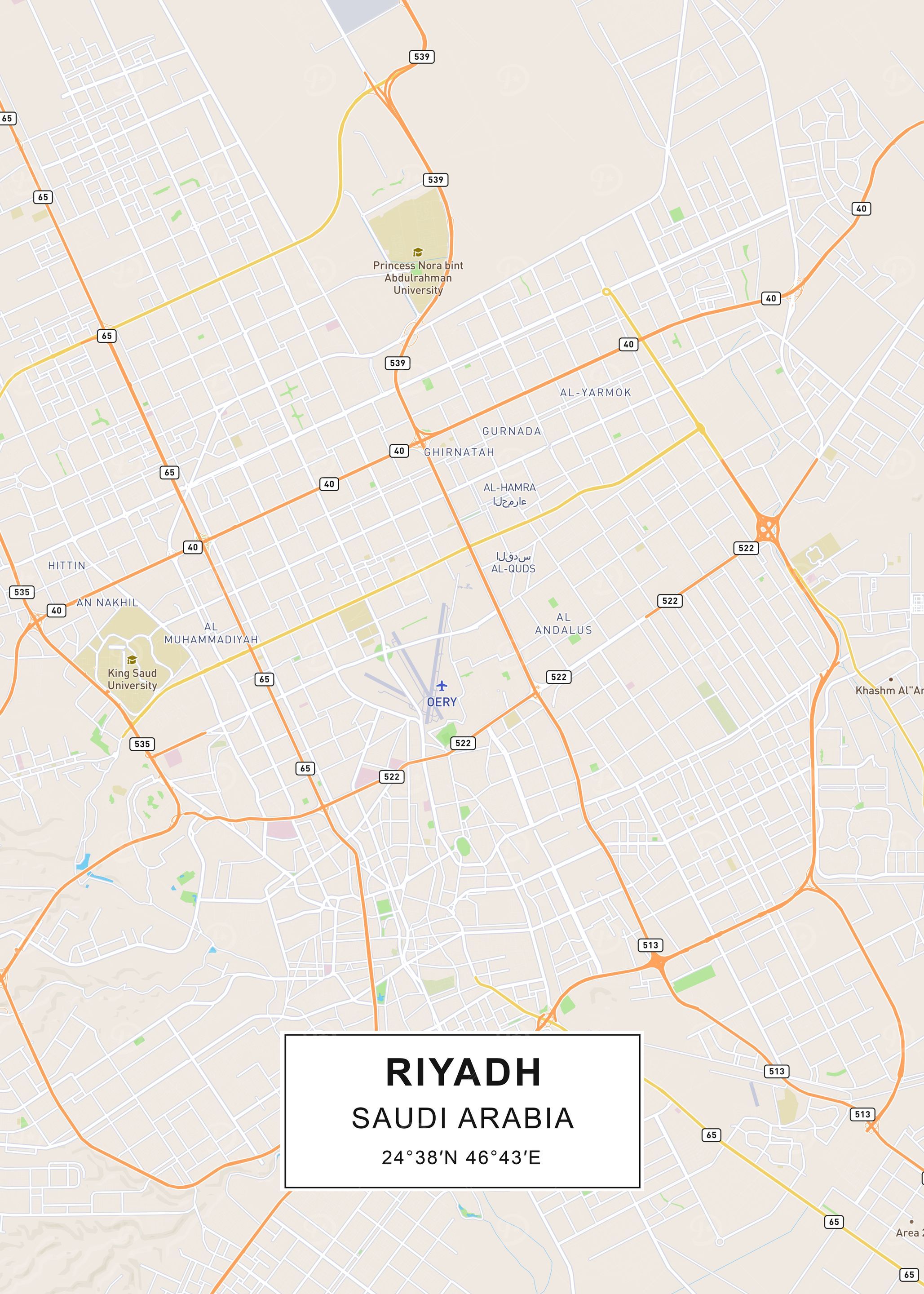 Riyadh map