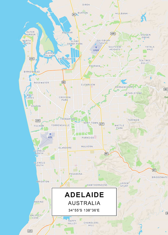 Adelaide map