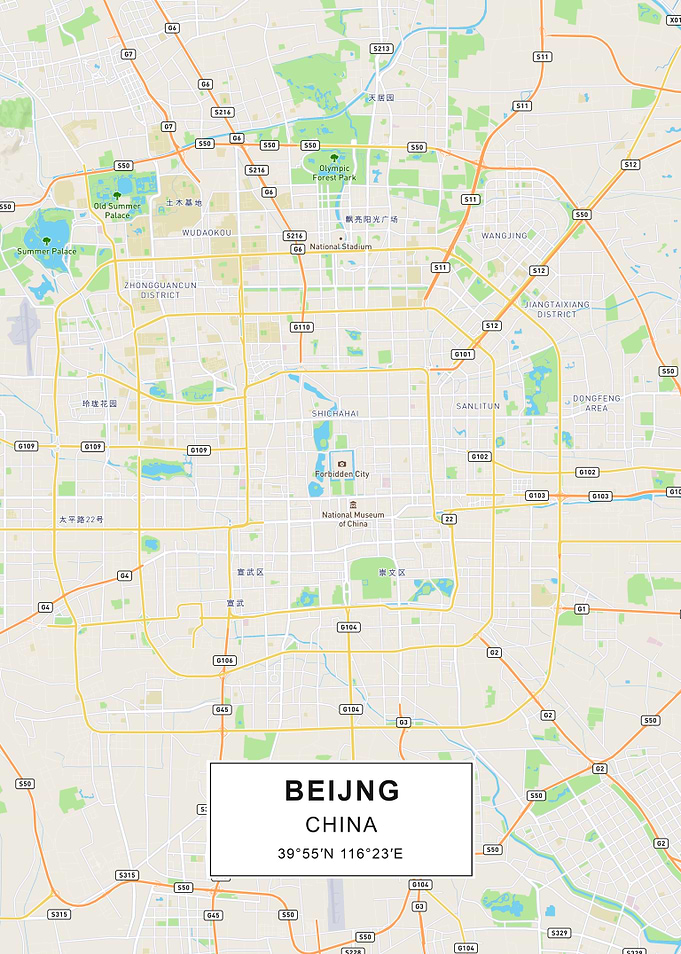 Beijing map